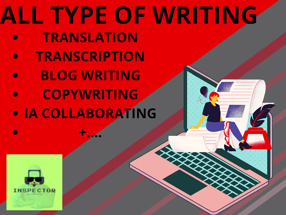 Cover image for ANY WRITING SERVICE(not explicit)