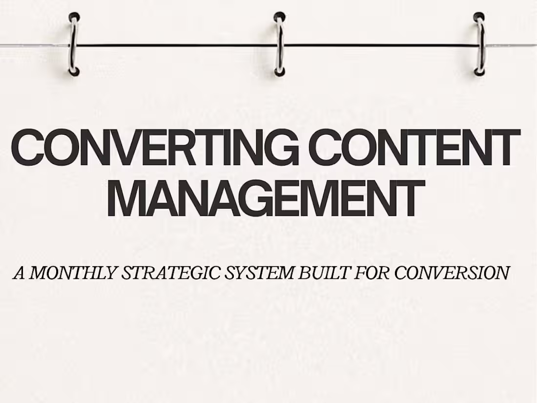 Cover image for COVERTING CONTENT MANAGEMENT