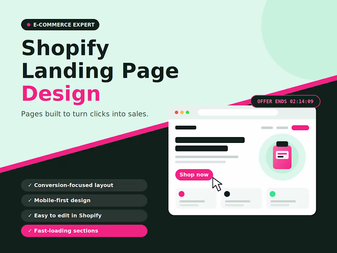 Cover image for Shopify Landing Page Design That Converts Clicks to Sales