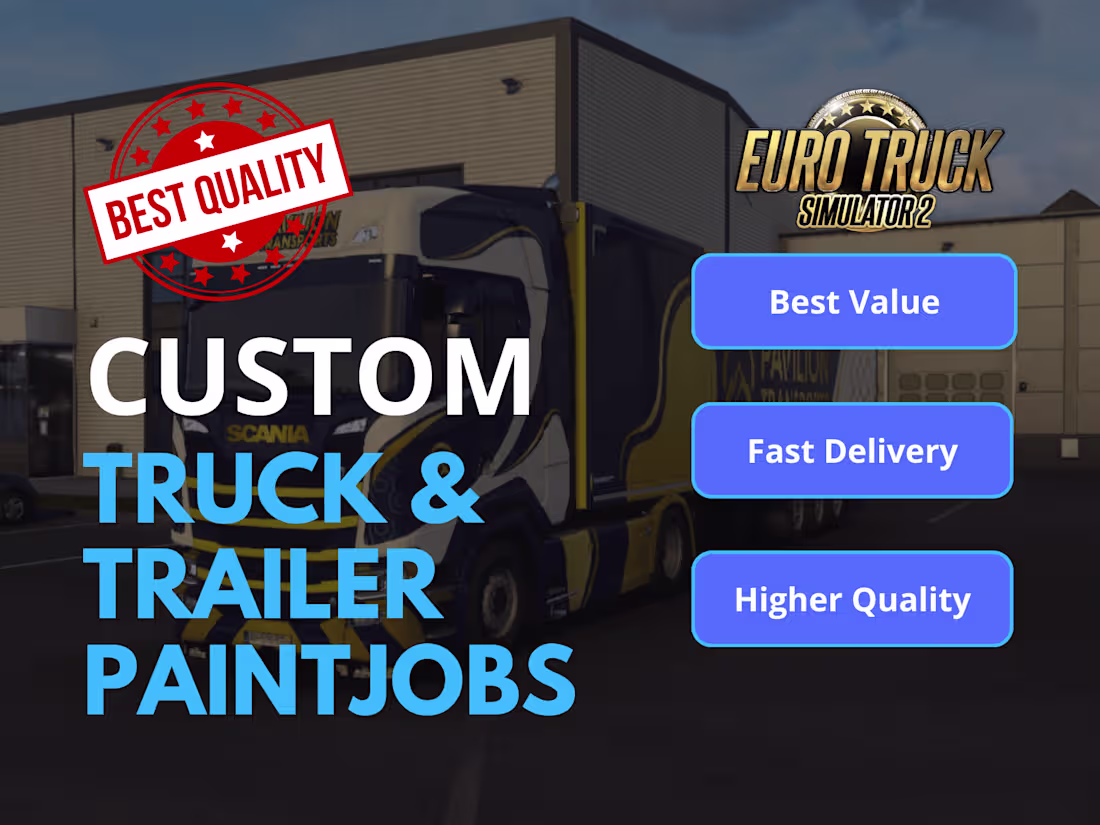 Cover image for Crate Custom Designed Euro Truck Simulator 2 Paintjobs