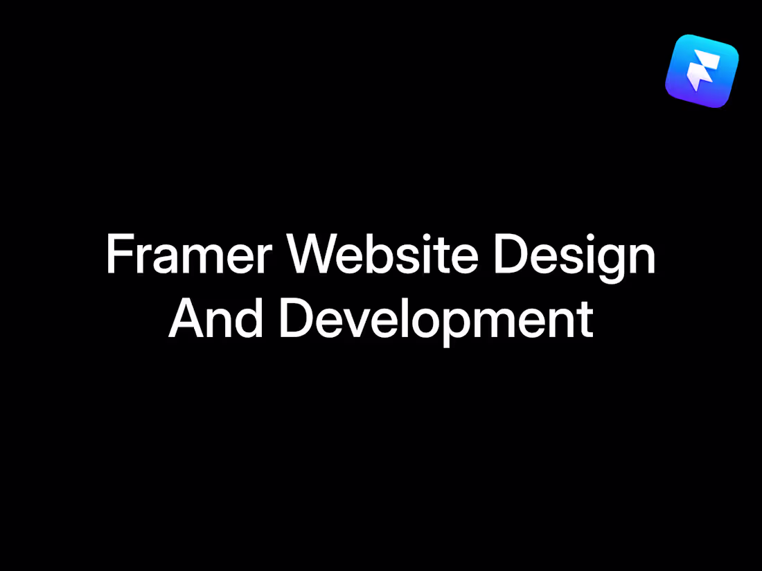 Cover image for Framer Website Design And Development