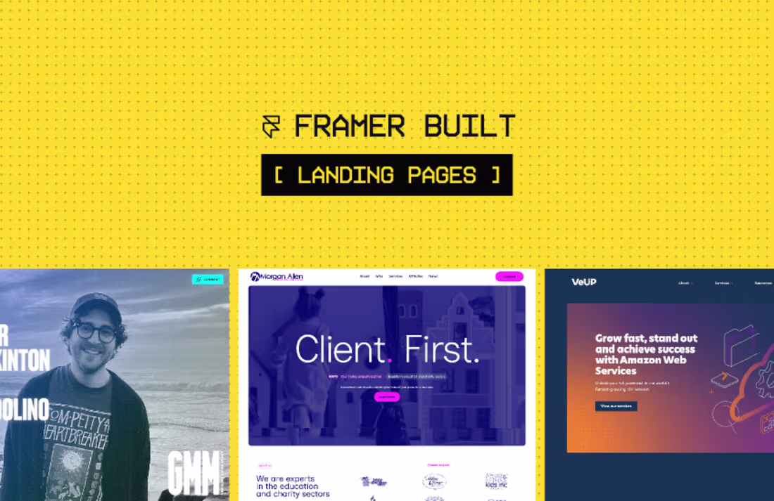 Cover image for Landing page – Framer design & dev