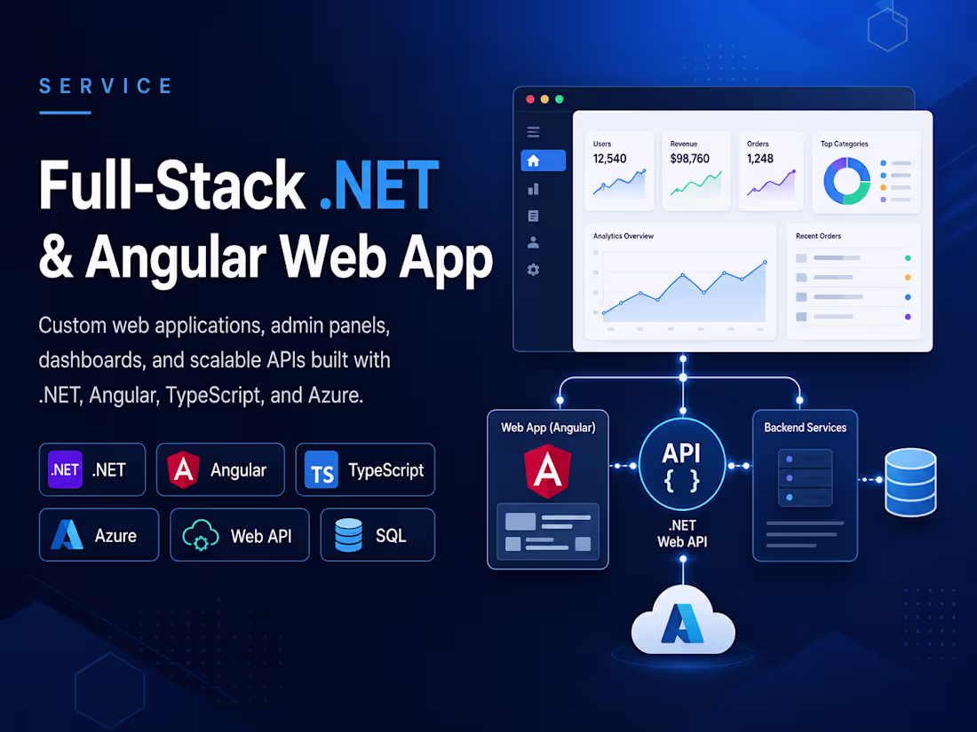 Cover image for Full-Stack .NET & Angular Wep App
