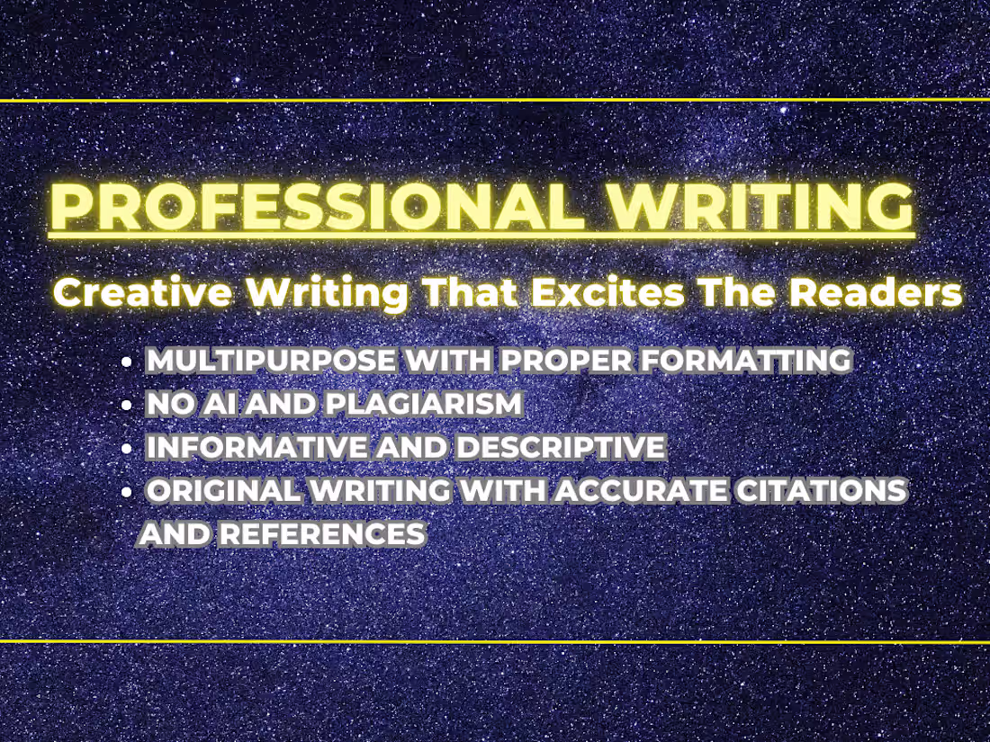 Cover image for I will write summary, synopsis, story and other creative writing