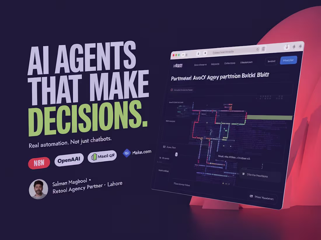 Cover image for AI Workflow Agent Setup (n8n · Make · OpenAI)