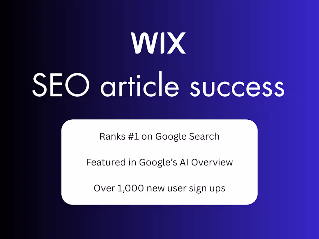 Cover image for SEO blog article ranks #1 on Google and features in AI Overview