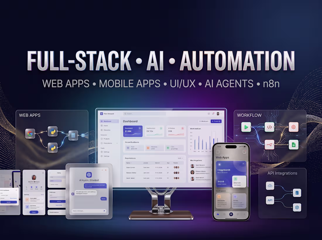 Cover image for Full-Stack Web, Mobile & AI Development