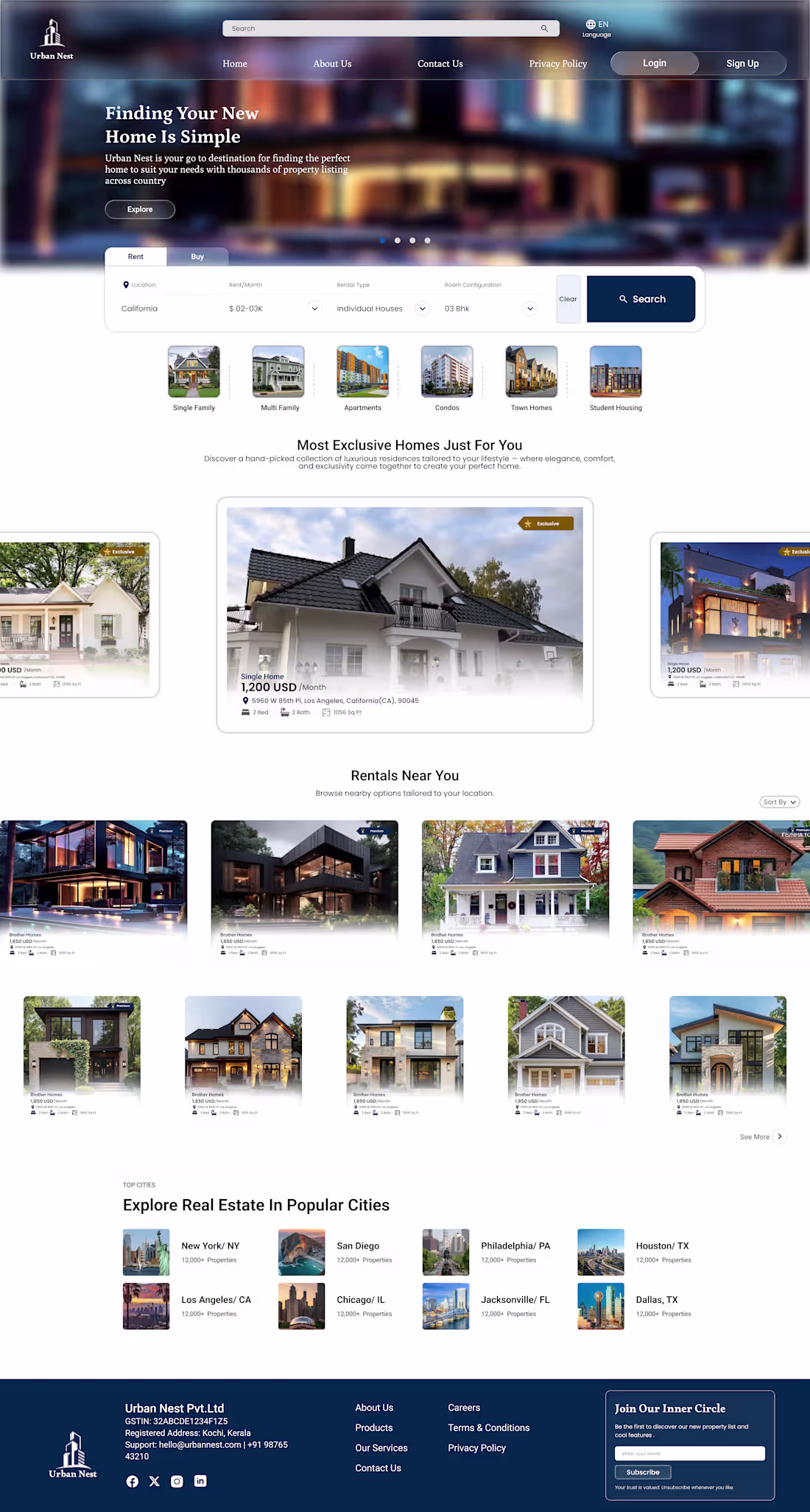 Cover image for Designed a modern real estate