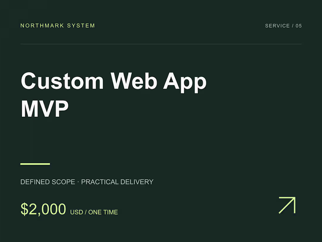 Cover image for Custom Web App MVP