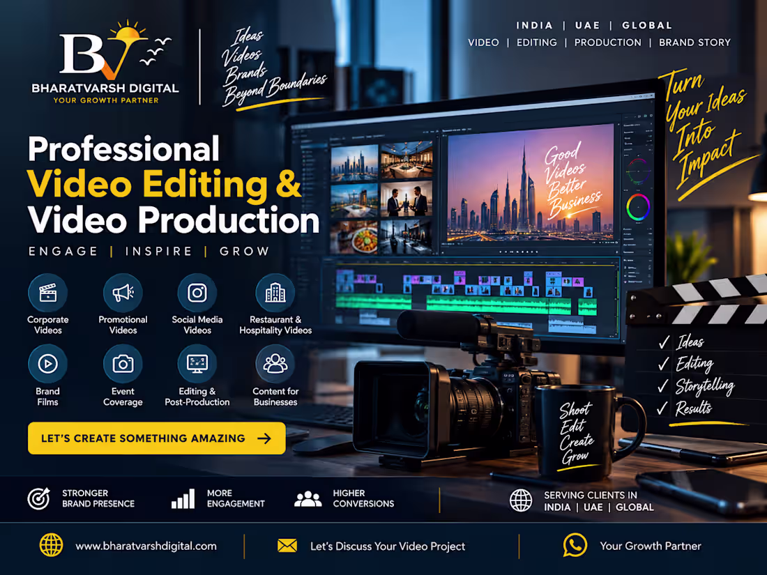 Cover image for Professional Video Editing & Video Production