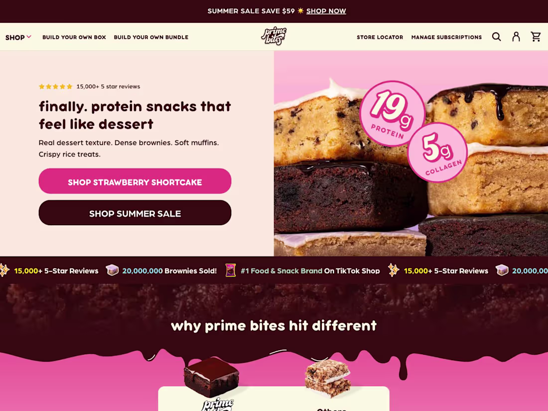 Cover image for Prime Bites® | Delicious Protein-Packed Treats & Snacks
