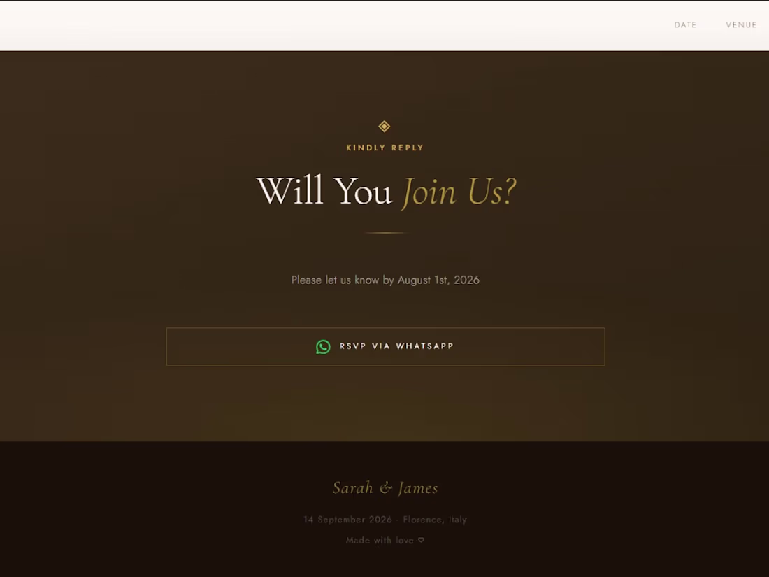 Cover image for Luxury Digital Wedding Invitation Website
A