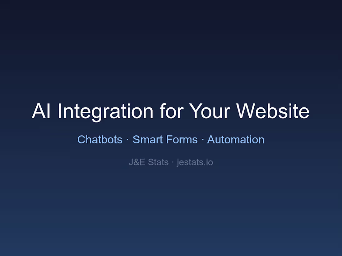 Cover image for AI integration for your business website