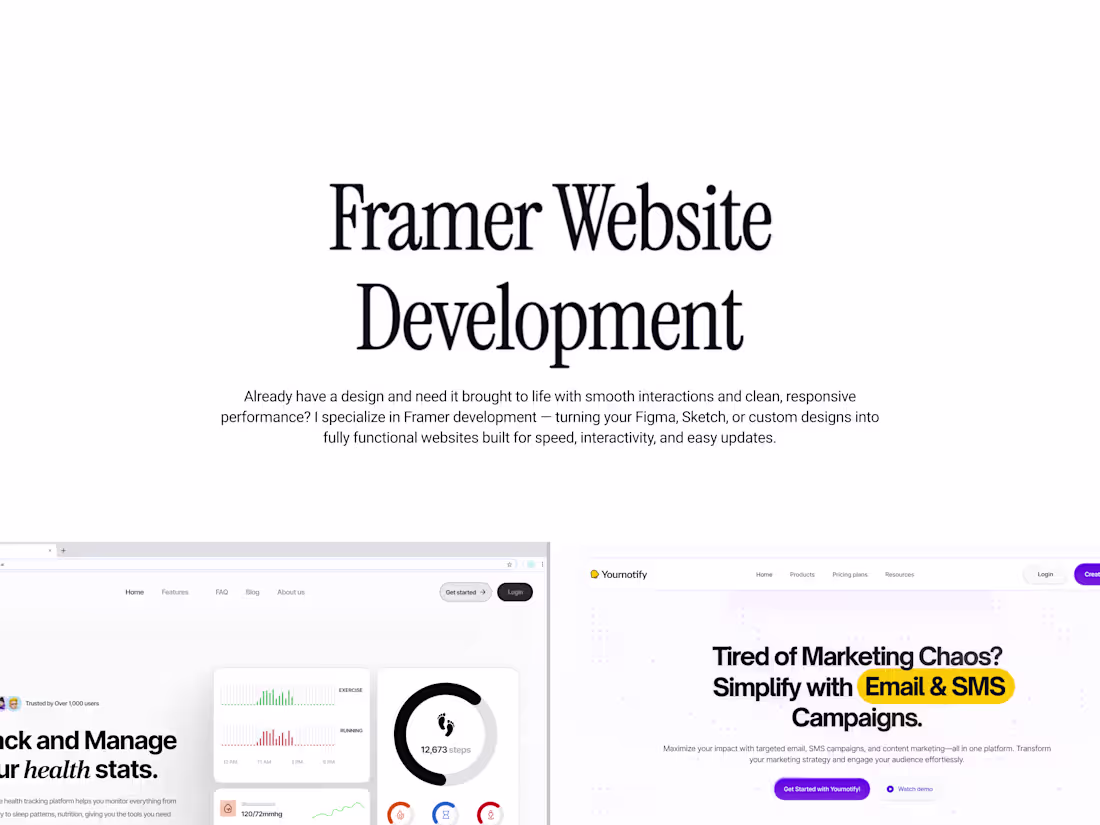 Cover image for Framer Website Development