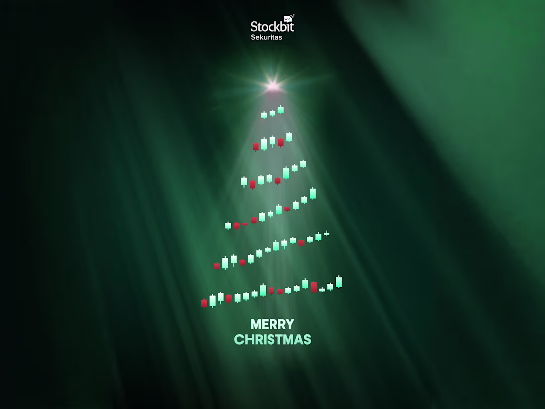 Cover image for Visual system and social media poster for Stockbit, a securi...