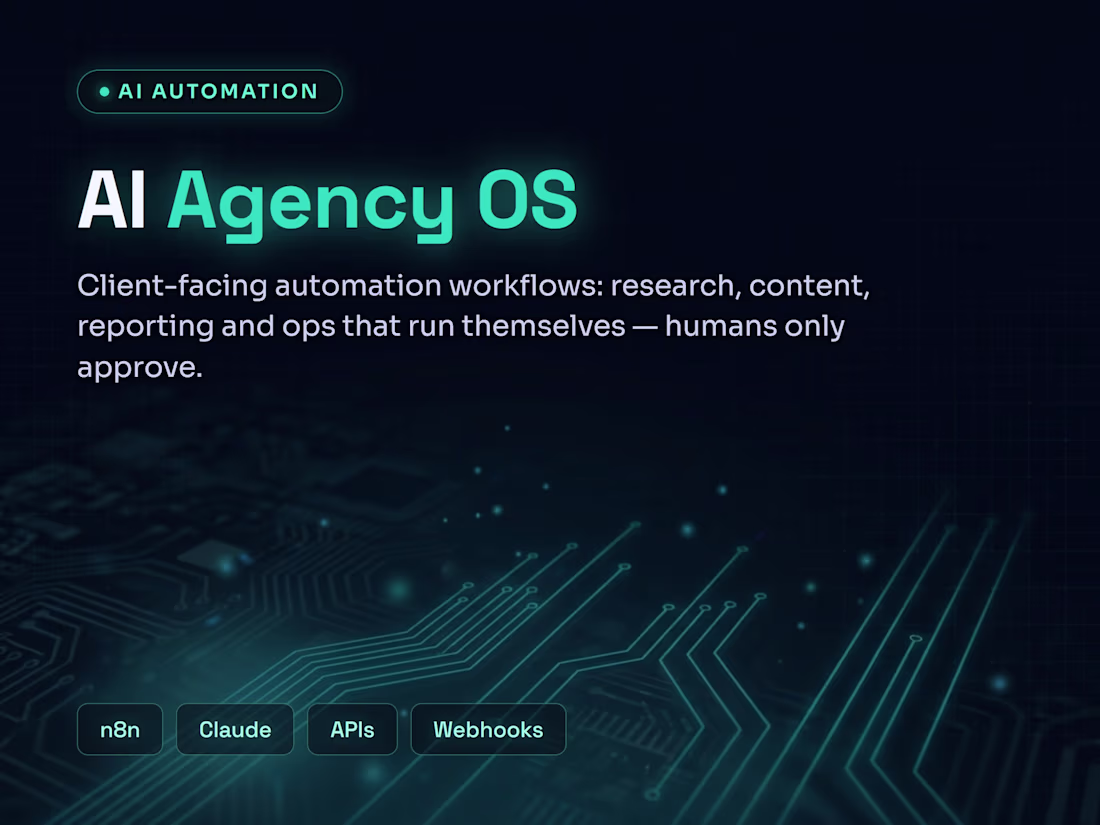 Cover image for AI Agency OS — client-facing