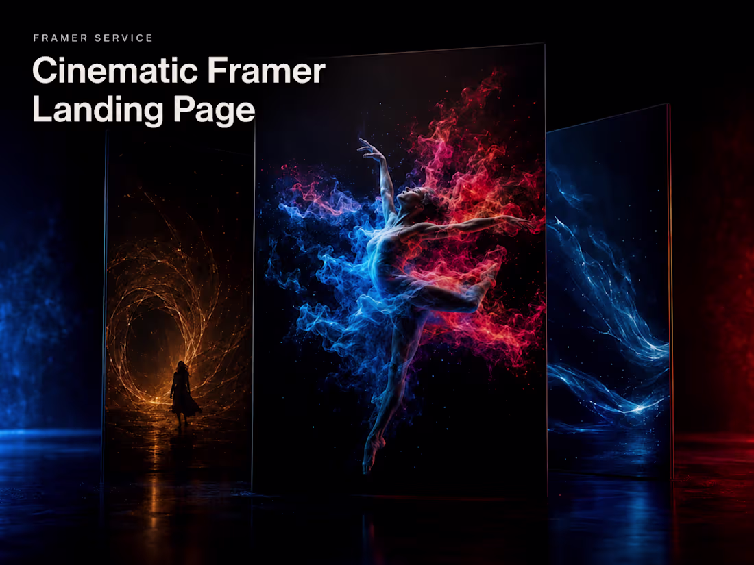 Cover image for Cinematic Framer Landing Page