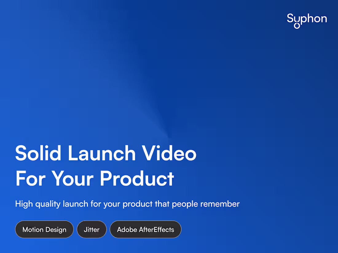Cover image for Solid Launch Video For Your Product