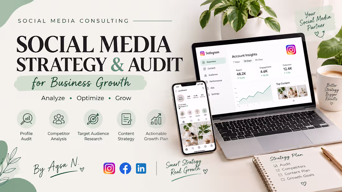 Cover image for Social Media StrategyInstagram Account Audit for Business Growth