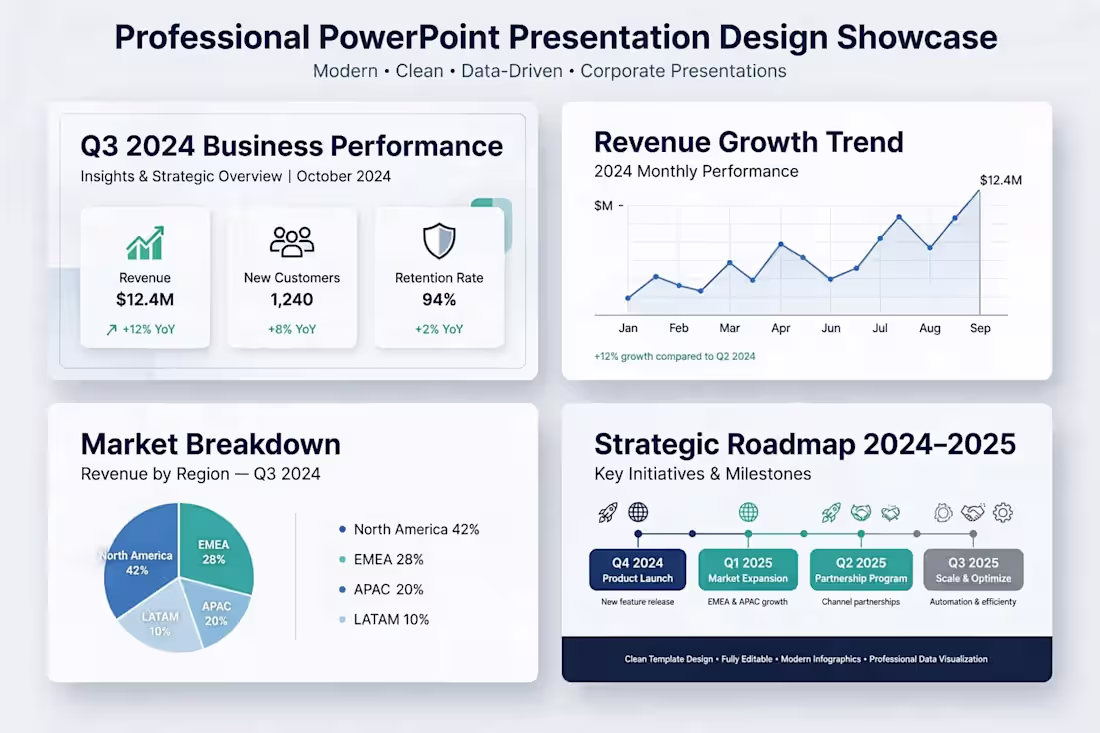 Cover image for Professional PowerPoint Presentation Design - Business Pitch Dec