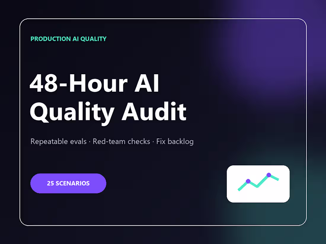 Cover image for 48-Hour AI Quality & Red-Team Audit