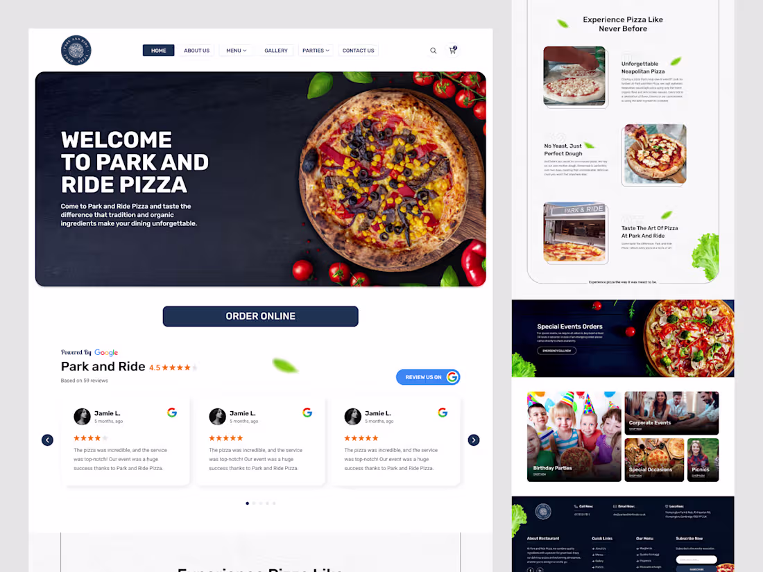 Cover image for Park and Ride Pizza, Restaurant