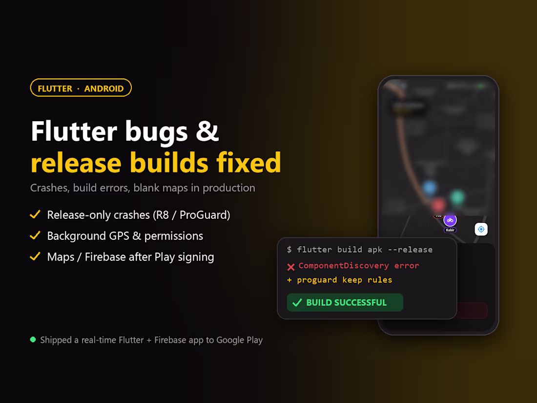 Cover image for Flutter bug fix & release build rescue