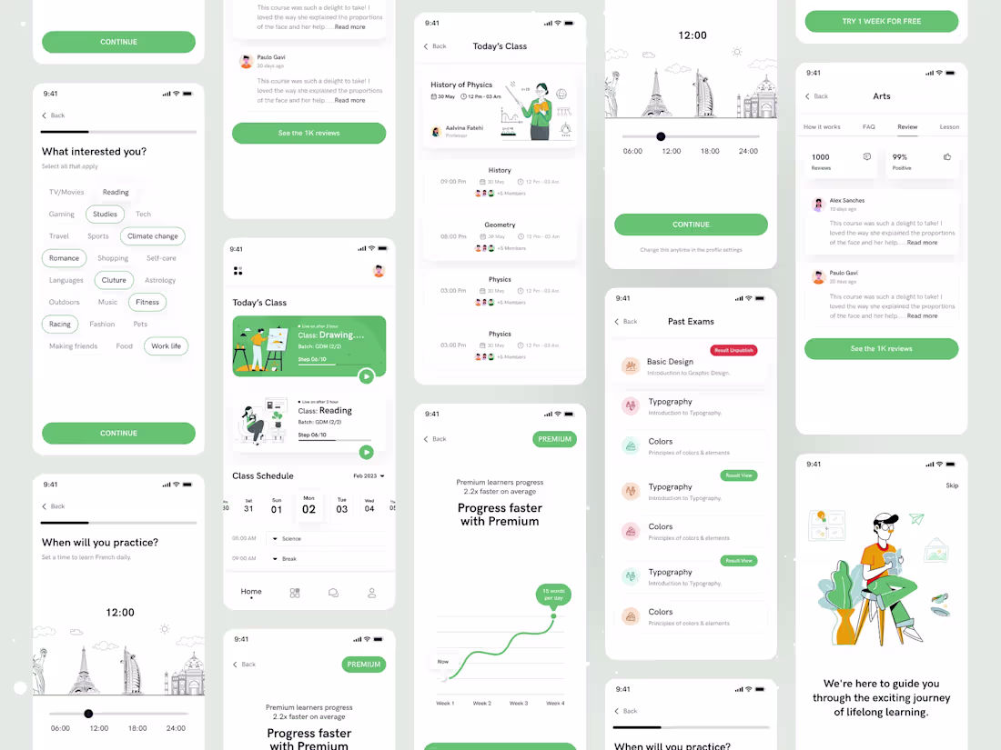 Cover image for Education App UI Concept


A mobile