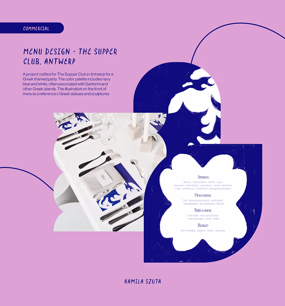 Cover image for MENU DESIGN – THE SUPPER CLUB ANTWERP :: Behance