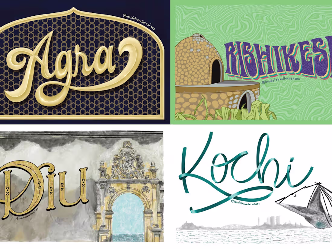 Cover image for Travel Postcards for Different Destinations in India