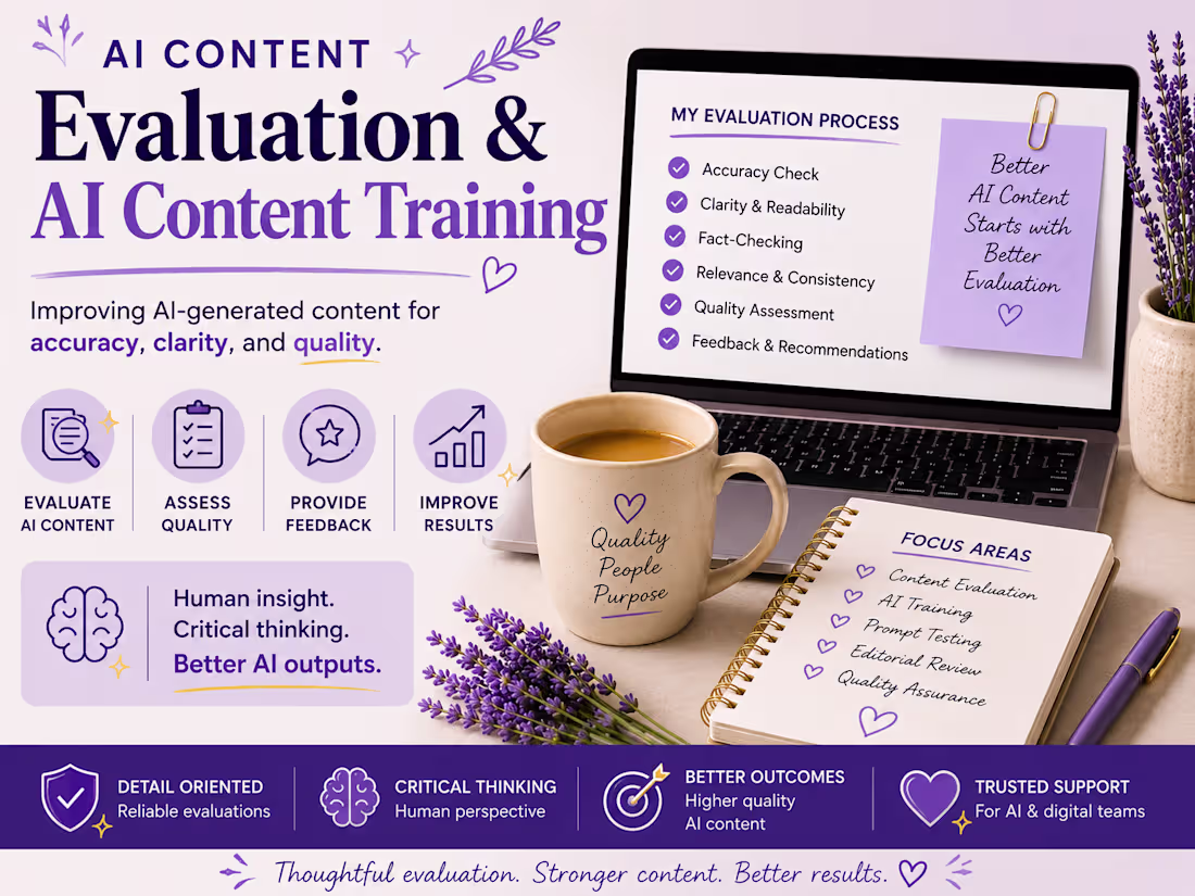 Cover image for AI Content Evaluation & AI Content Training