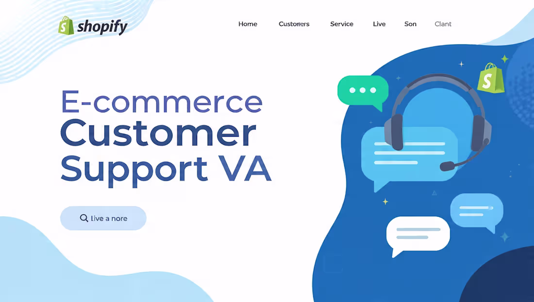 Cover image for E commerce customer support for shopify store 