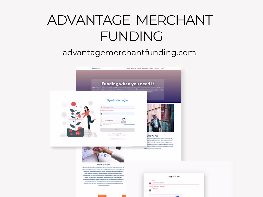 Cover image for ADVANTAGE MERCHANT
FUNDING