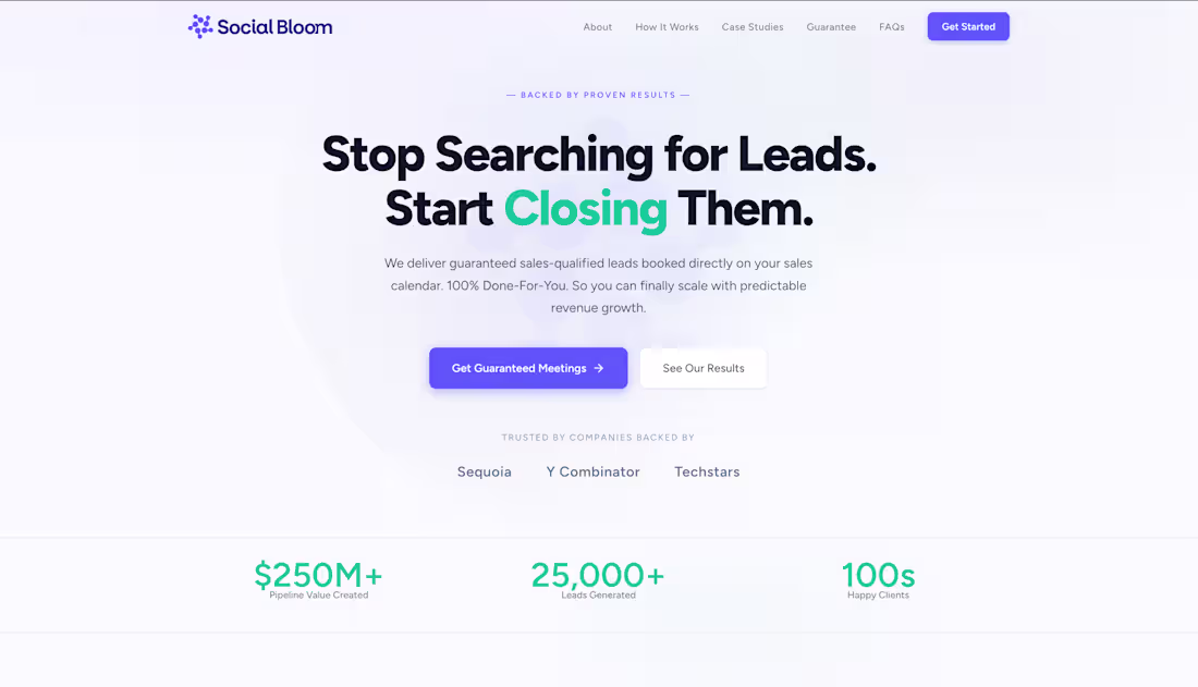 Cover image for Social Bloom Marketing Website —