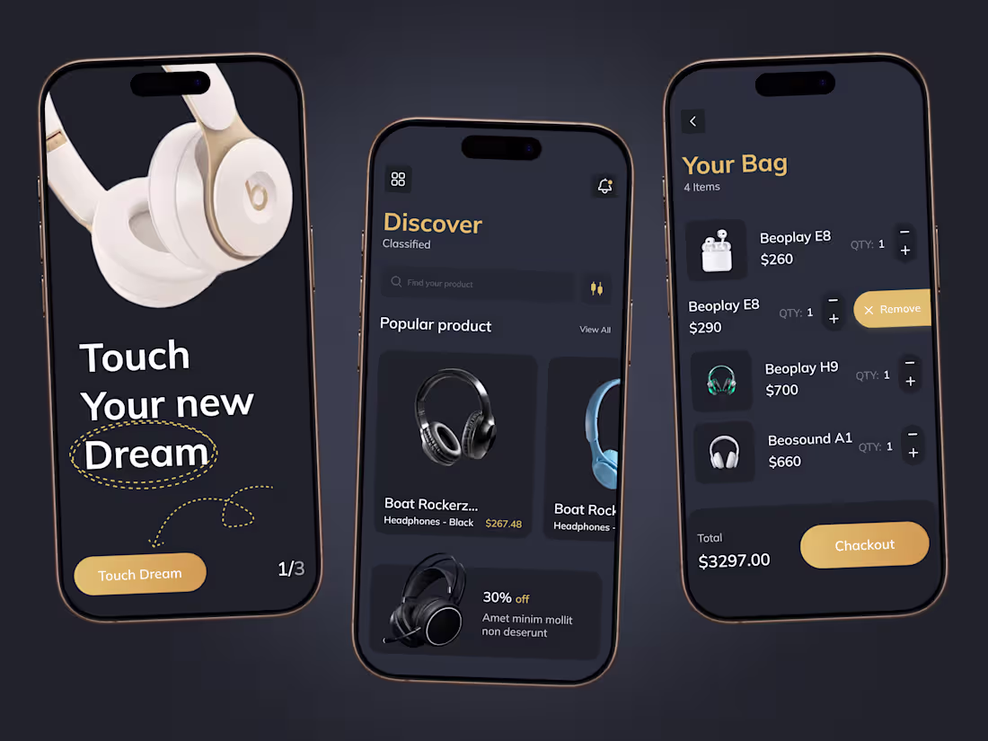Cover image for Headphones - E-commerce Mobile app Hello, Everyone! 👋 Headp...