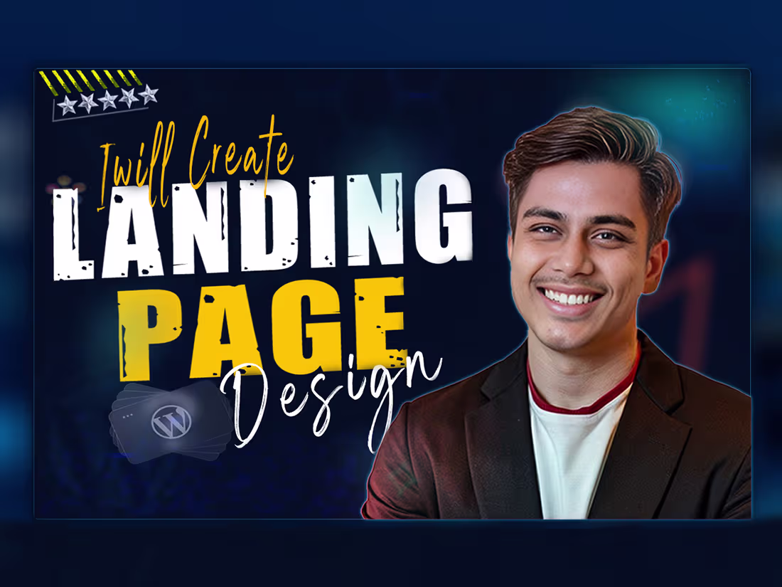 Cover image for I will design Redesign Wordpress landing page sales page website