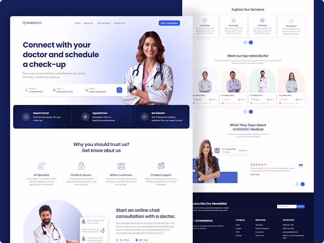 Cover image for High-Converting Healthcare SaaS Landing Page
