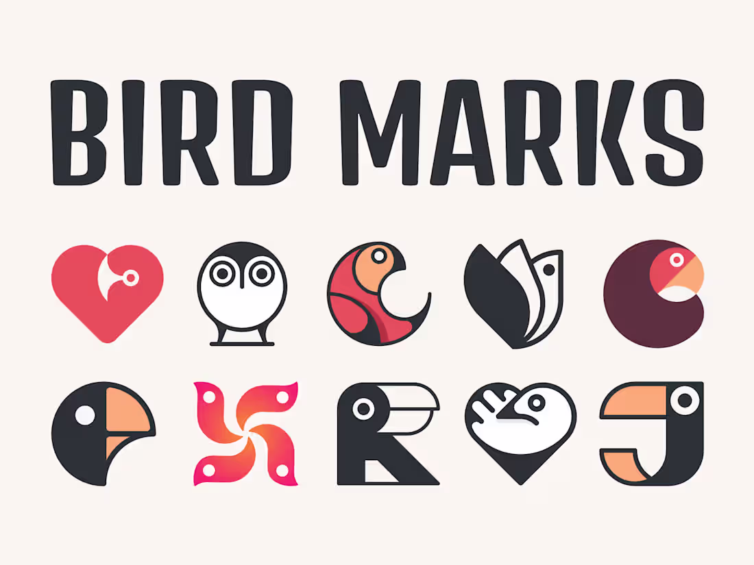 Cover image for Geometric Bird Marks