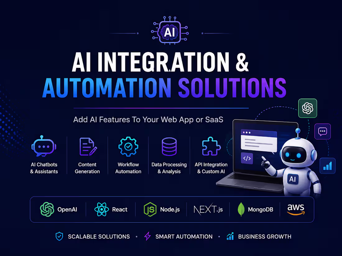 Cover image for Integrate AI Features into Your Web App or SaaS