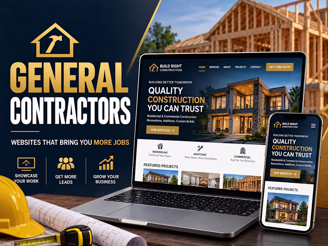 Cover image for 🏗️ General Contractor Website Design | WordPress Construction