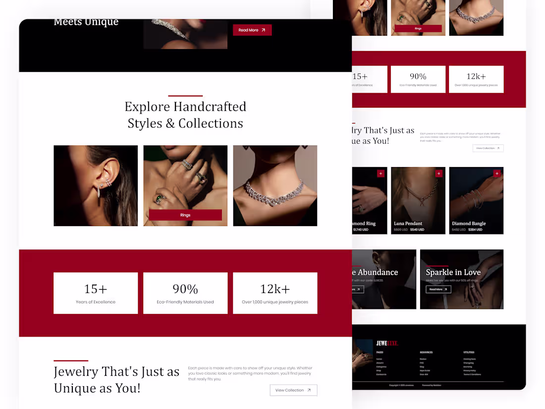 Cover image for Jeweluxe – Luxury Jewelry E-commerce