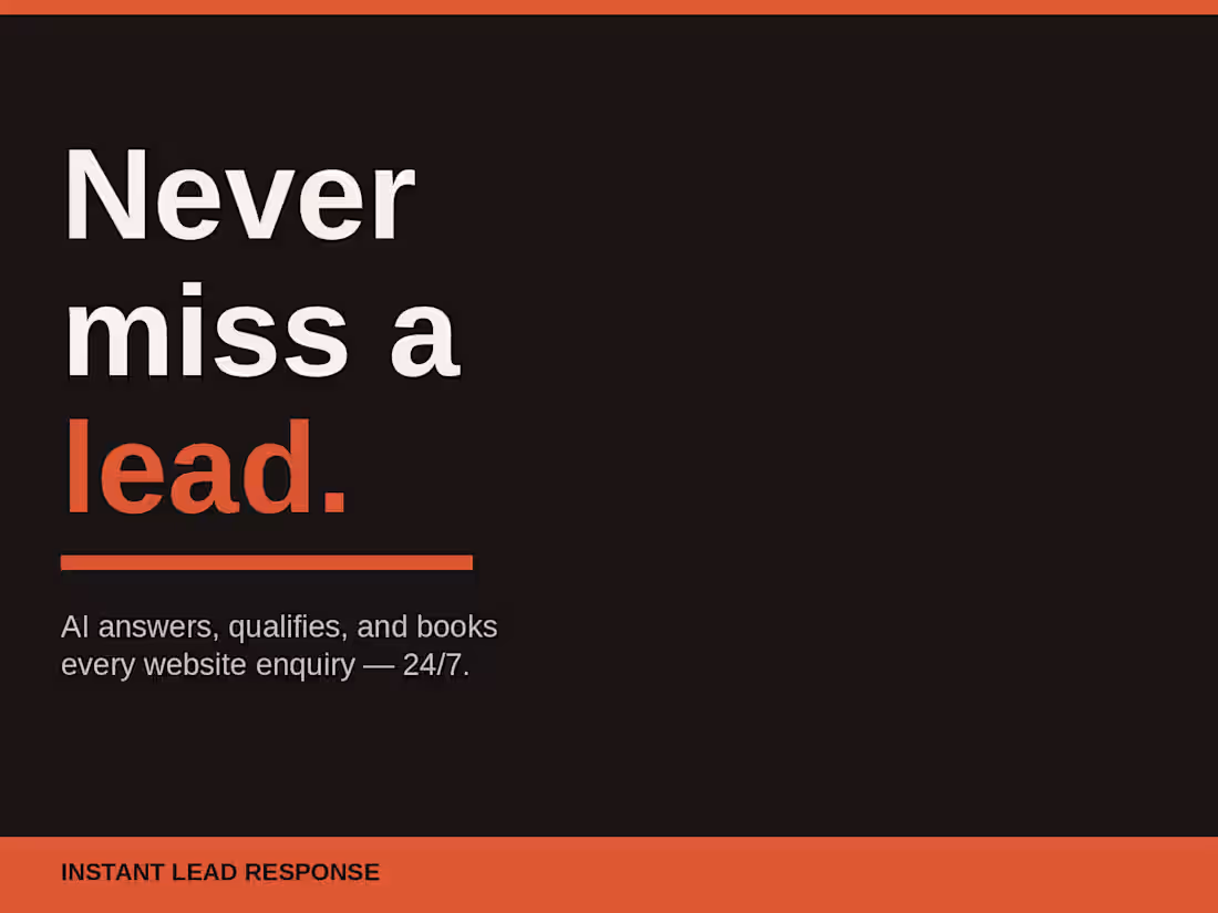 Cover image for Instant Lead Response Setup
