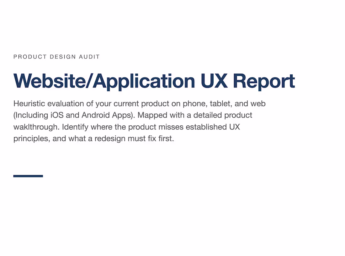 Cover image for UX/UI Design Audit