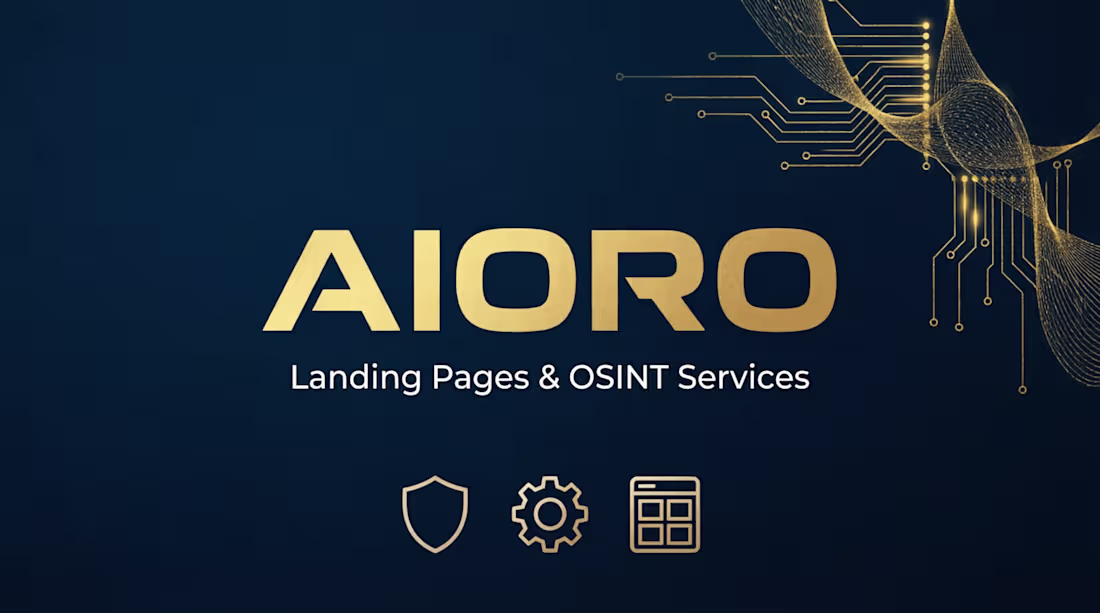 Cover image for OSINT Landing Pages & Digital Audit