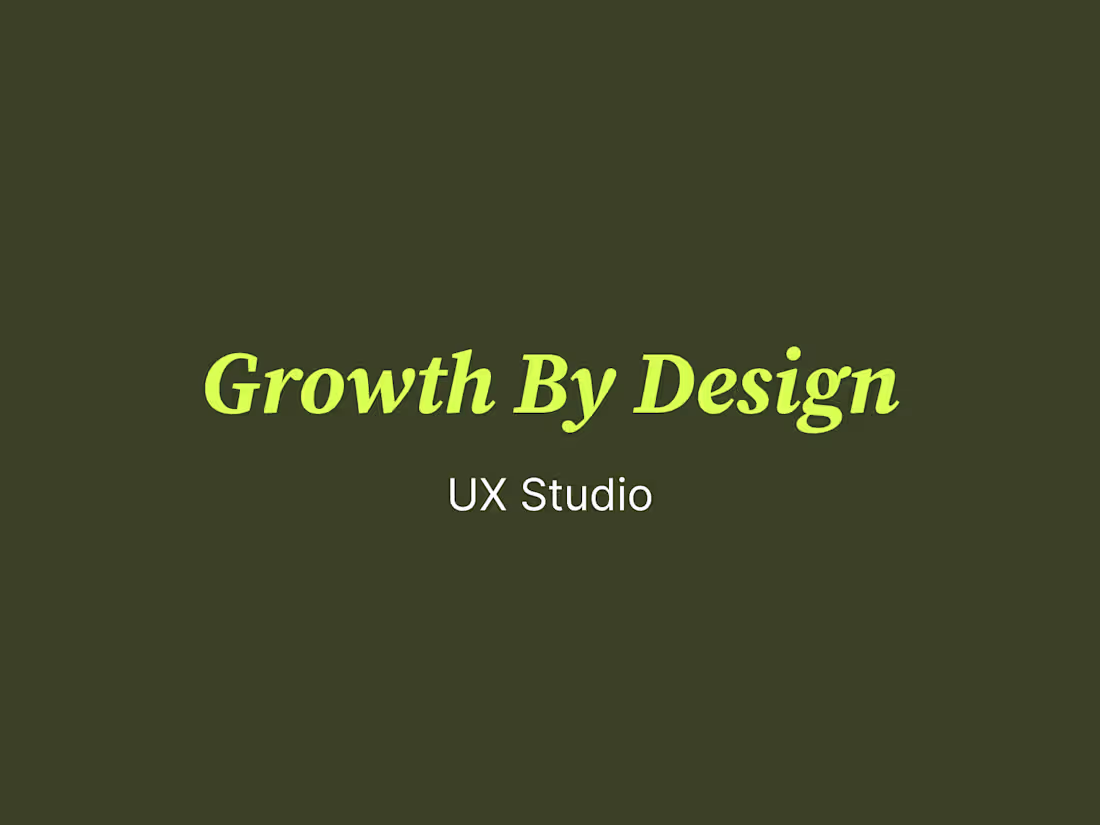 Cover image for Conversion UI/UX Design Studio for Growth Stage Startups