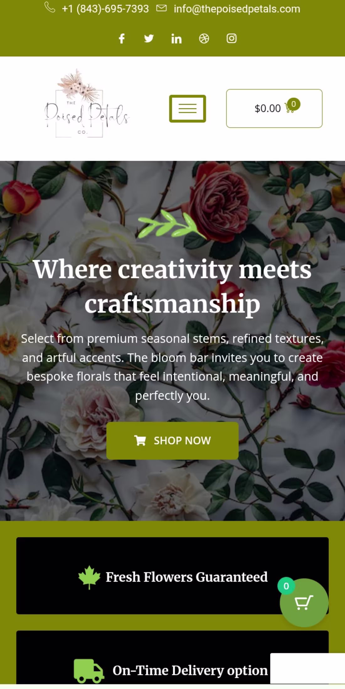 Cover image for I designed a flower website