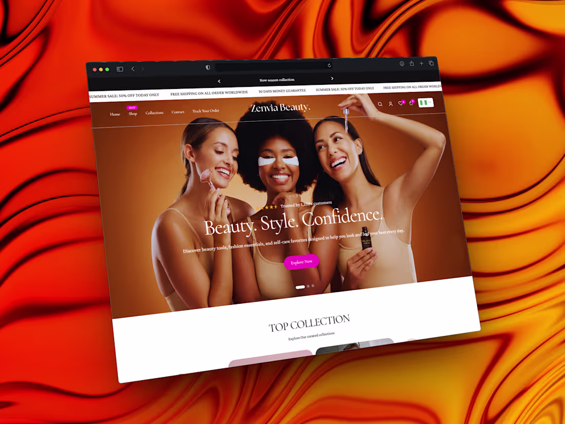 Cover image for Shopify Beauty Brand Design & Strategy Case Study