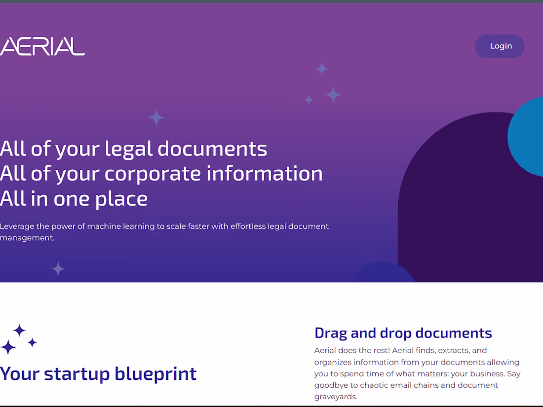 Cover image for Aerial - Effortless Legal Document Management