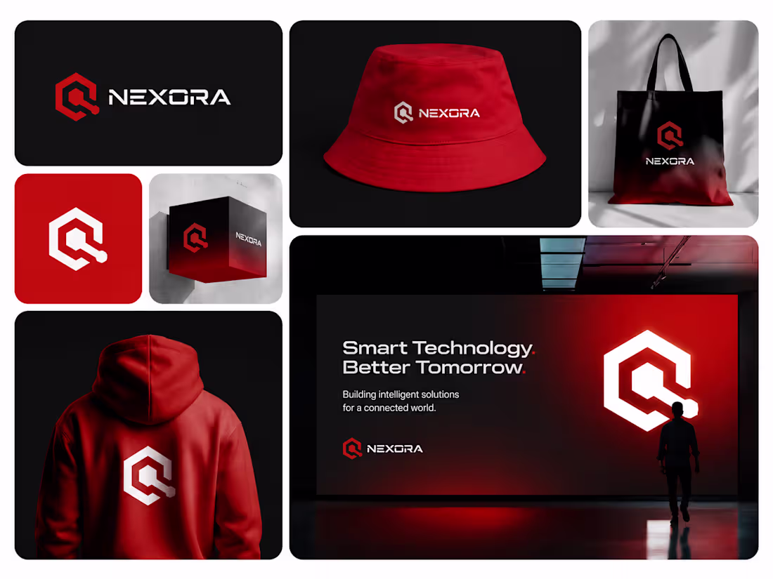 Cover image for NEXORA — Technology Brand Identity