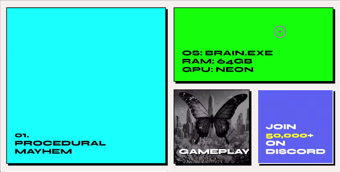 Cover image for Neobrutalist Gaming Community UI Concept
A